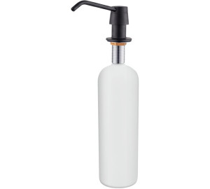 Dispensador jabon encastrado bajo encimera 1000ML ABS negro